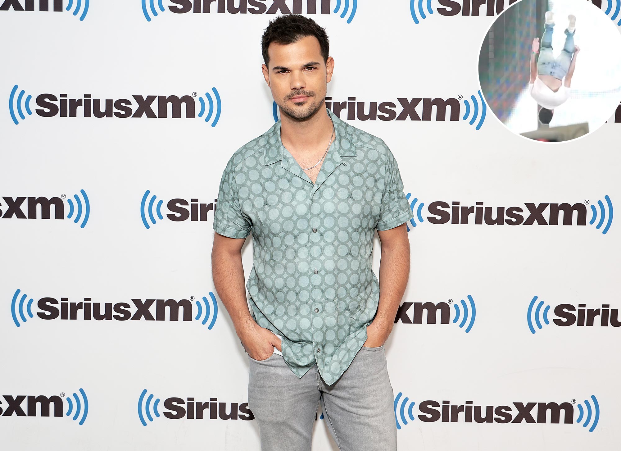 Taylor Lautner Backflips onto Stage at Kane Brown and Tyler Hubbards Concert