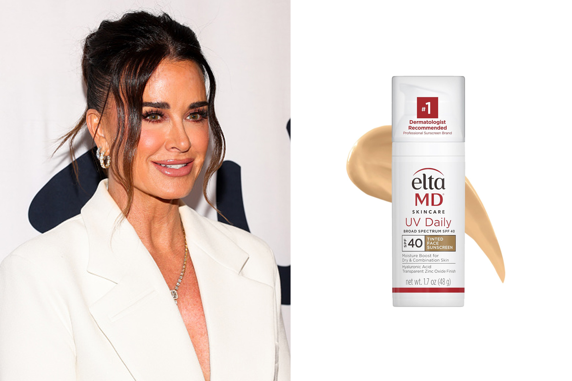 kyle richards and eltamd tinted face sunscreen