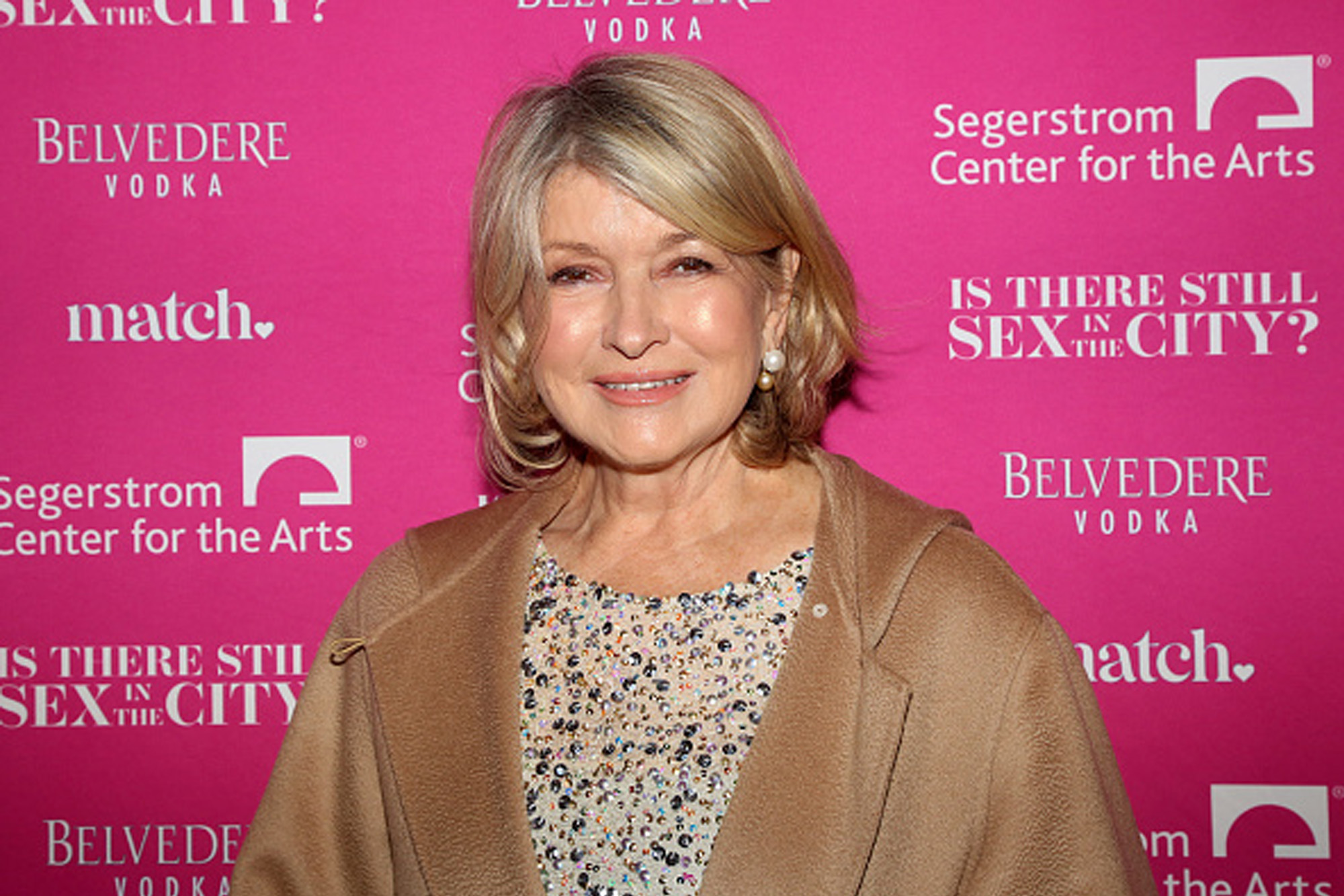 Martha Stewart on red carpet