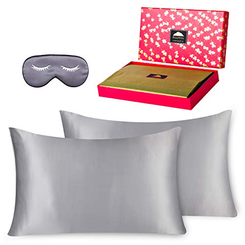 For the Person Who Loves Their Beauty Sleep: BlueHills Luxury Silk Pillowcase Gift Set