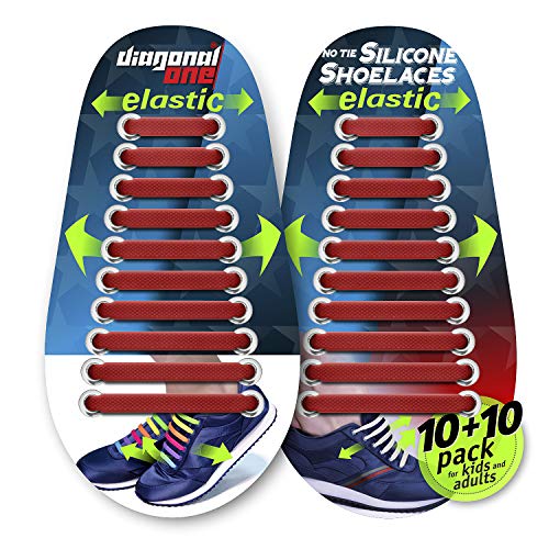 Diagonal One No-Tie Elastic Shoelaces