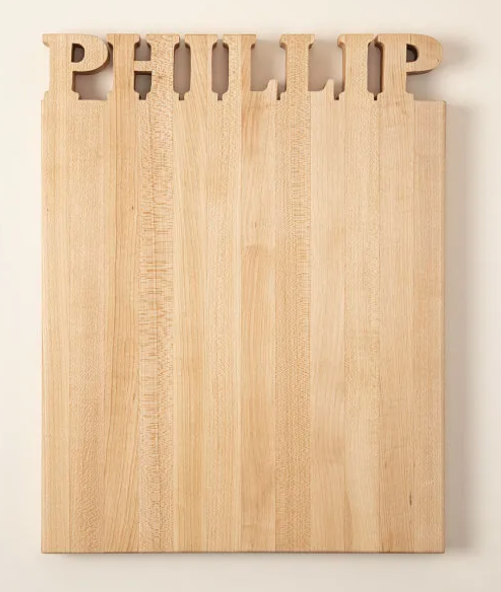 Uncommon Goods Personalize Cutting Board