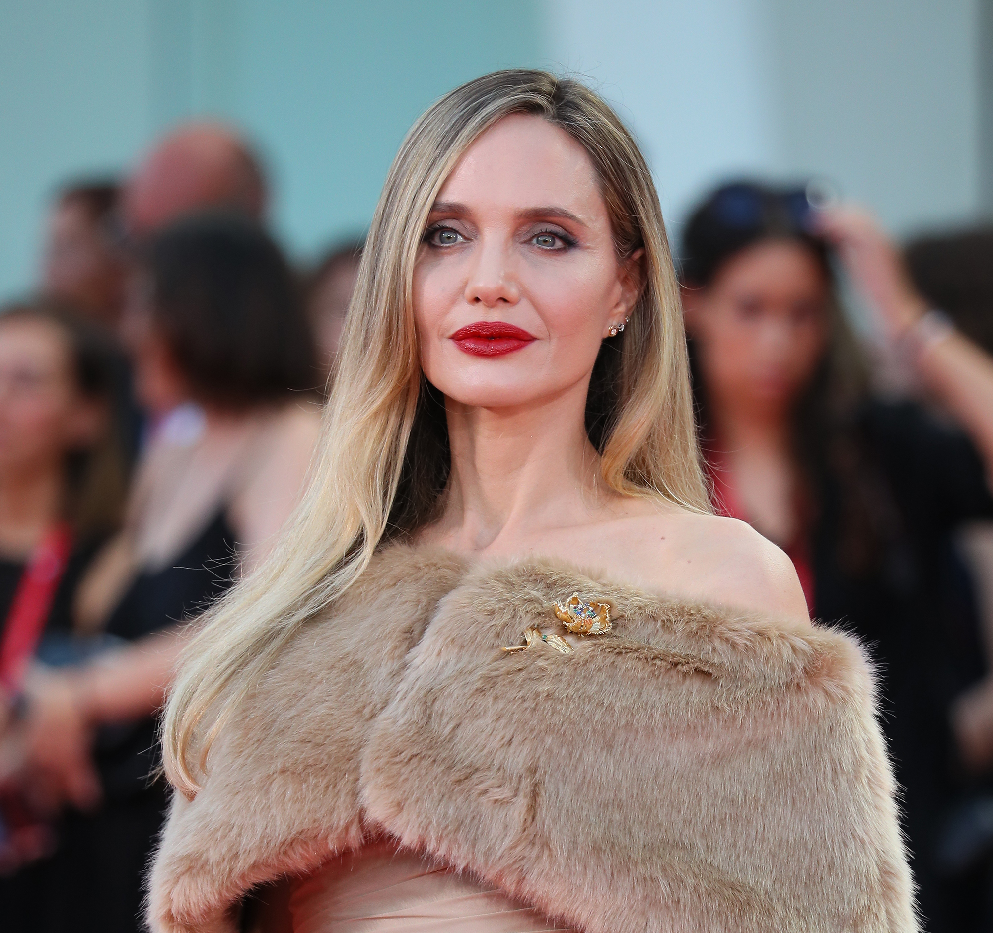 Angelina Jolie at the Venice International Film Festival on August 29, 2024.