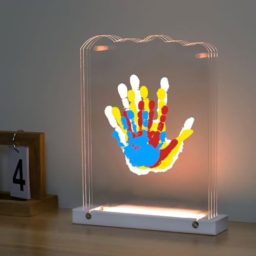 Best for Grandparents with Young Grandchildren: Family Handprint Kit with Light