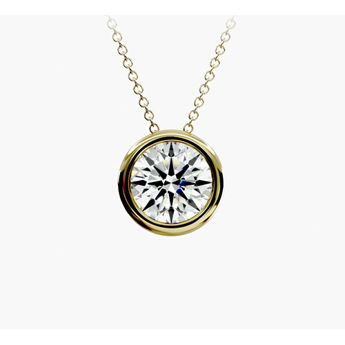 Bezel Diamond Pendant