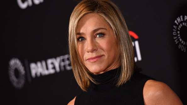 US actress Jennifer Aniston arrives for the PaleyFest LA 2024 screening of "The Morning Show" at the Dolby theatre in Hollywood, California, April 12, 2024. (Photo by Chris Delmas / AFP) (Photo by CHRIS DELMAS/AFP via Getty Images)