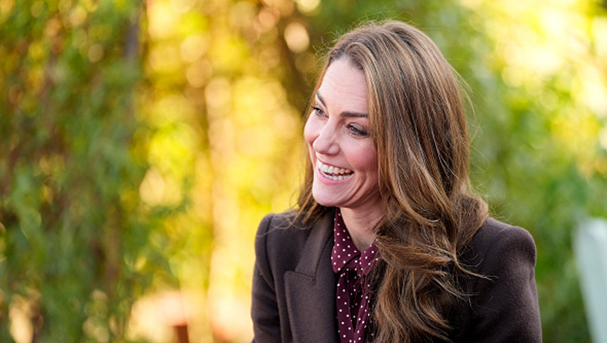 kate middleton in brown coat