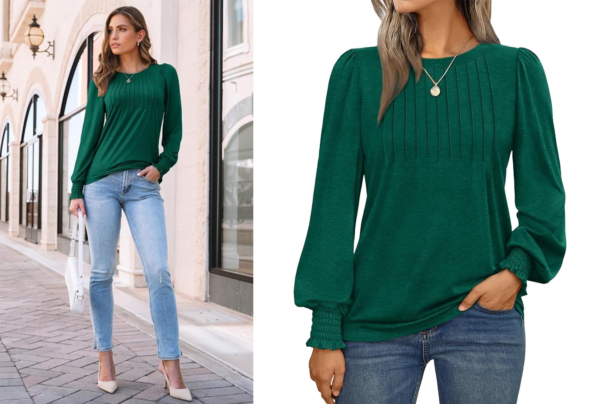 Automet smocked top