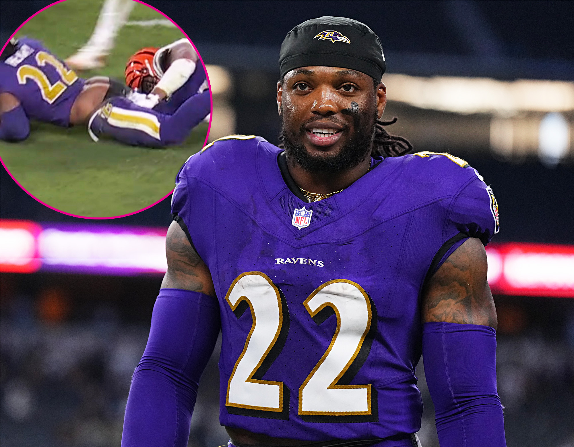 Baltimore Ravens Derrick Henry Gets Pantsed