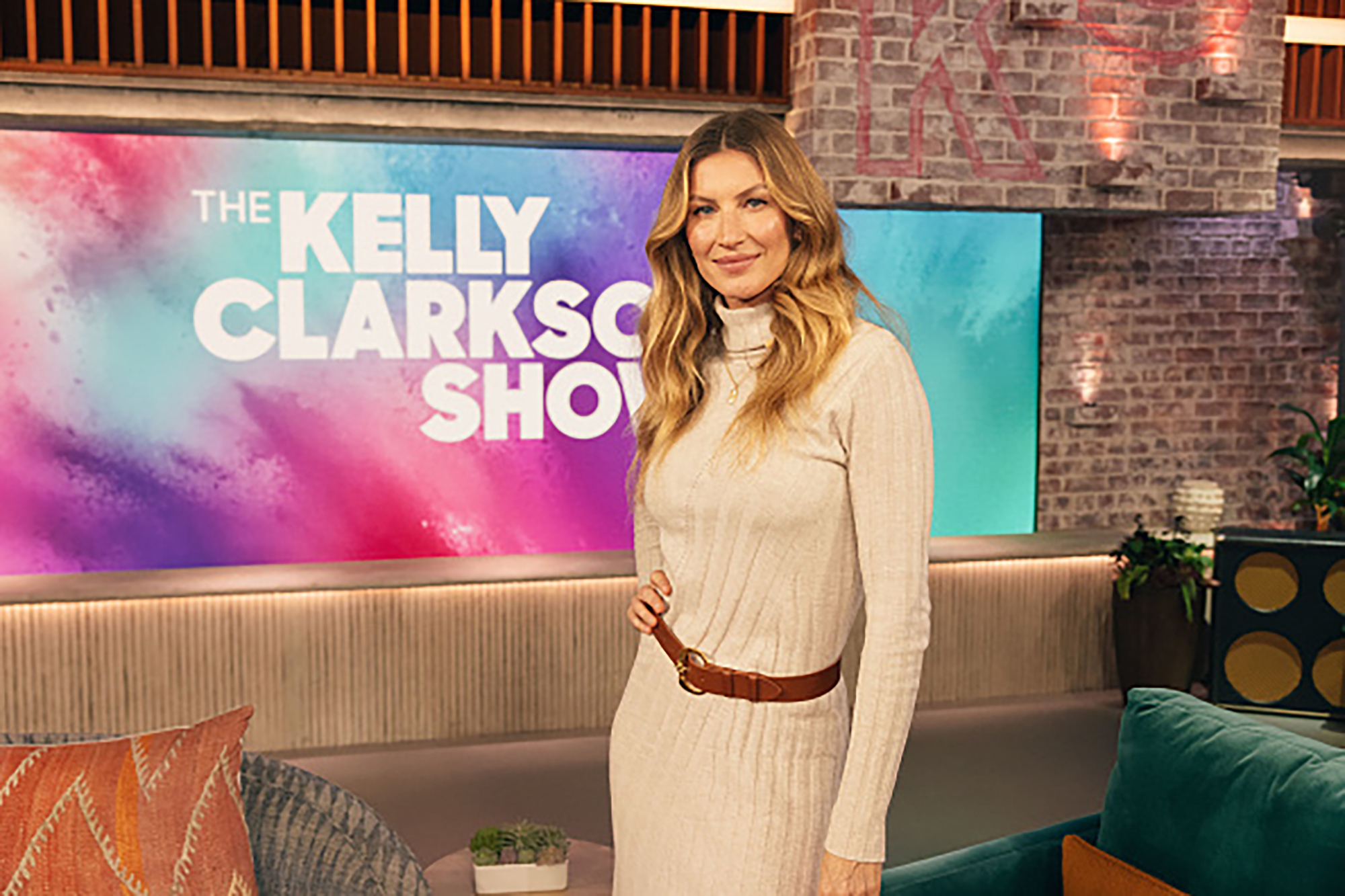 THE KELLY CLARKSON SHOW -- Episode 7I114 -- Pictured: Gisele Bündchen -- (Photo by: Weiss Eubanks/NBCUniversal via Getty Images)