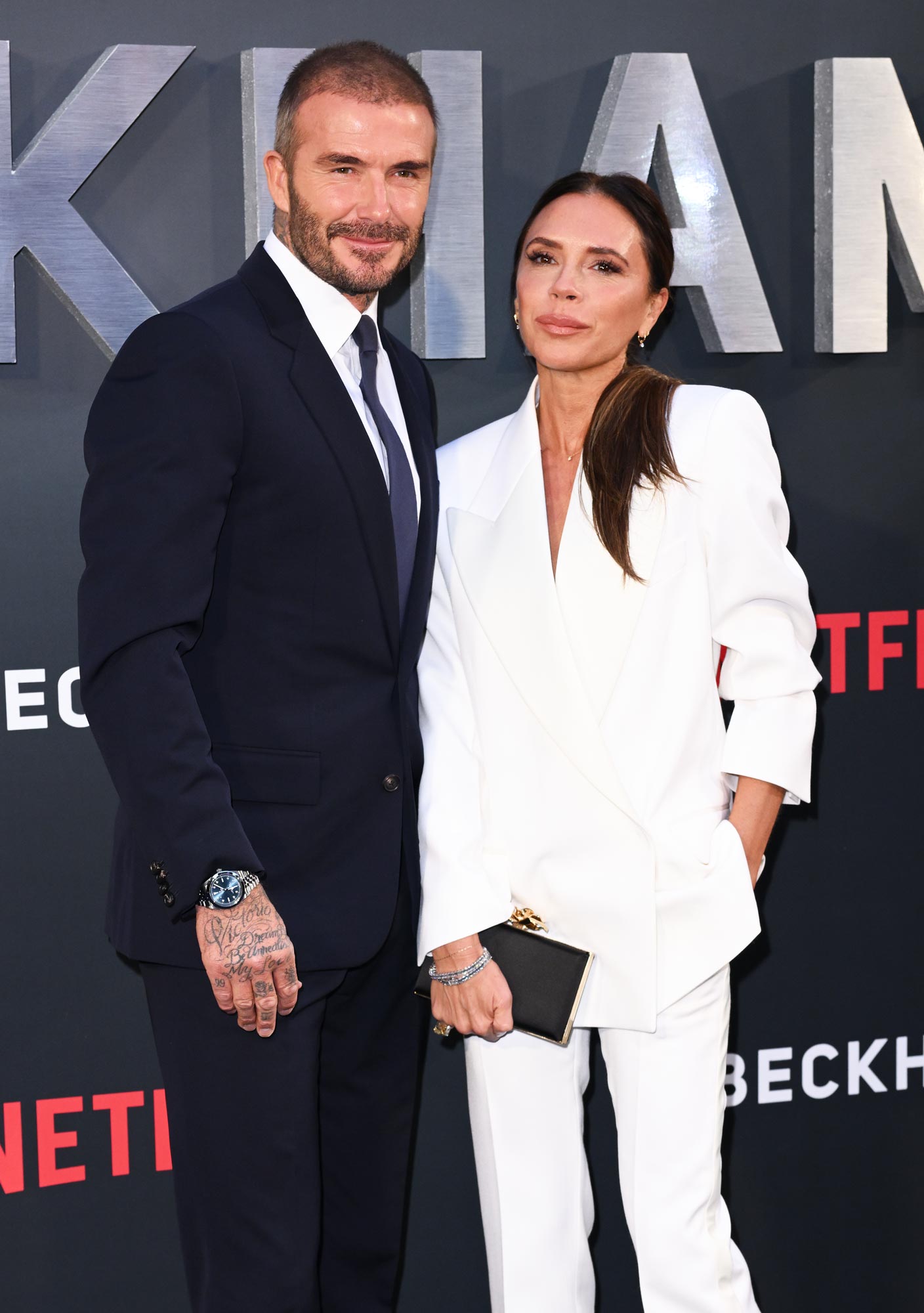 See David Beckham Go Shirtless for Workout With Wife Victoria Beckham