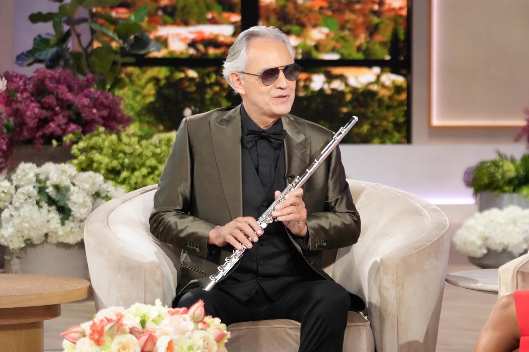 Us Weeklys Backstage Pass Andrea Bocelli Reveals Which Instrument He Plays Before Every Show