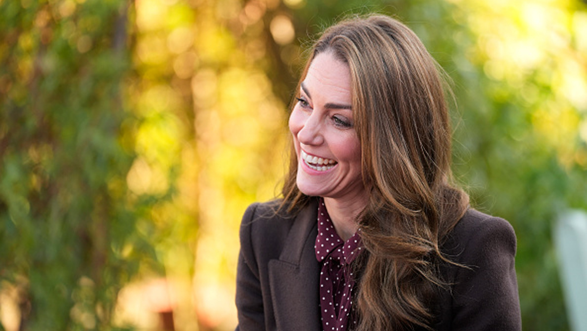 kate middleton in brown coat