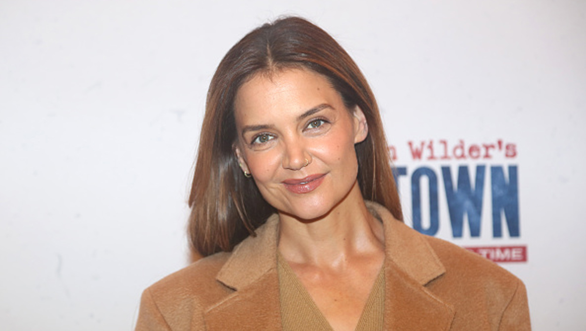 Katie Holmes attends the "Our Town" photo call at Algonquin Hotel on September 06, 2024 in New York City.