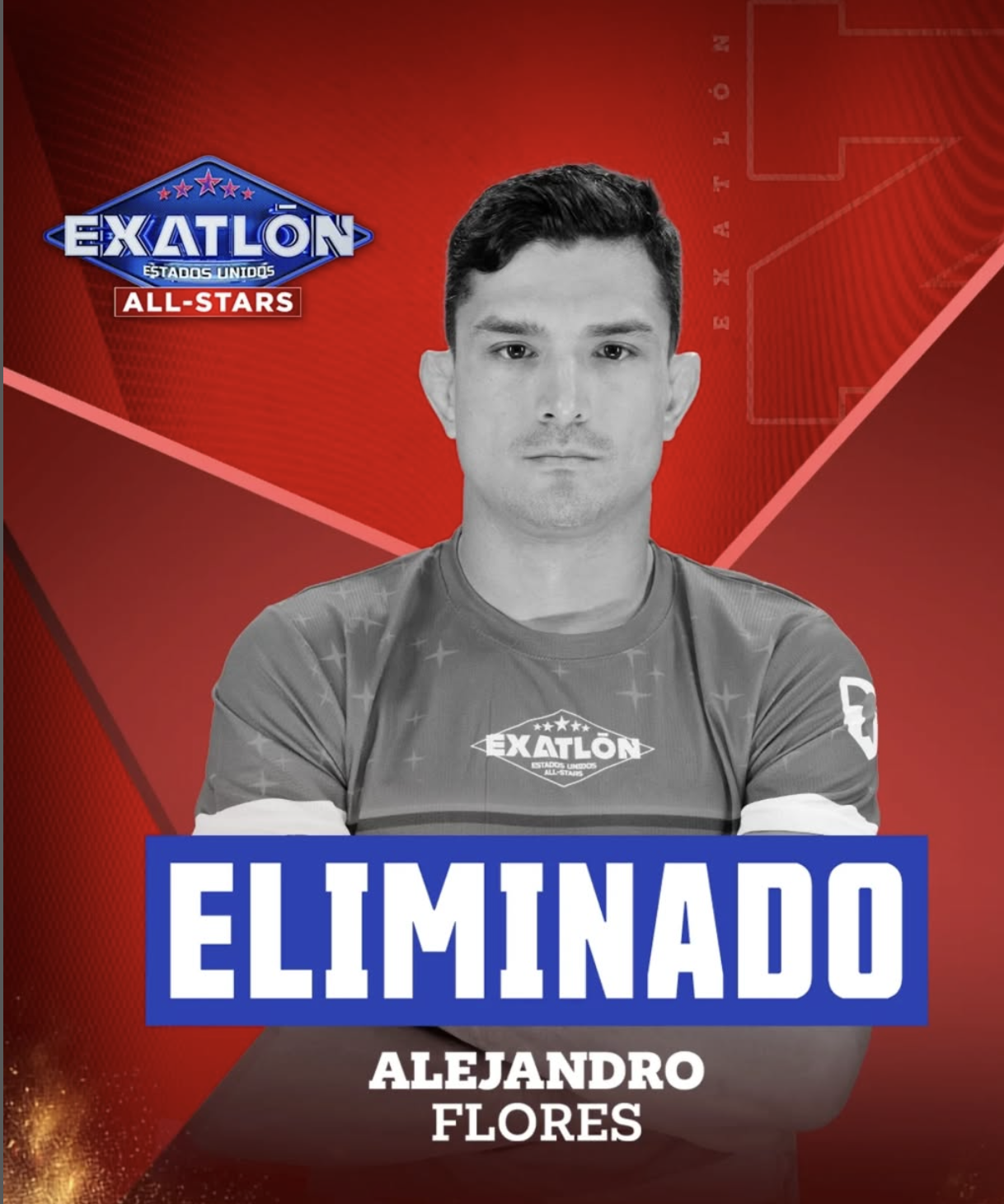 Alejandro Flores del equipo rojo en 'Exatlón All-Stars'