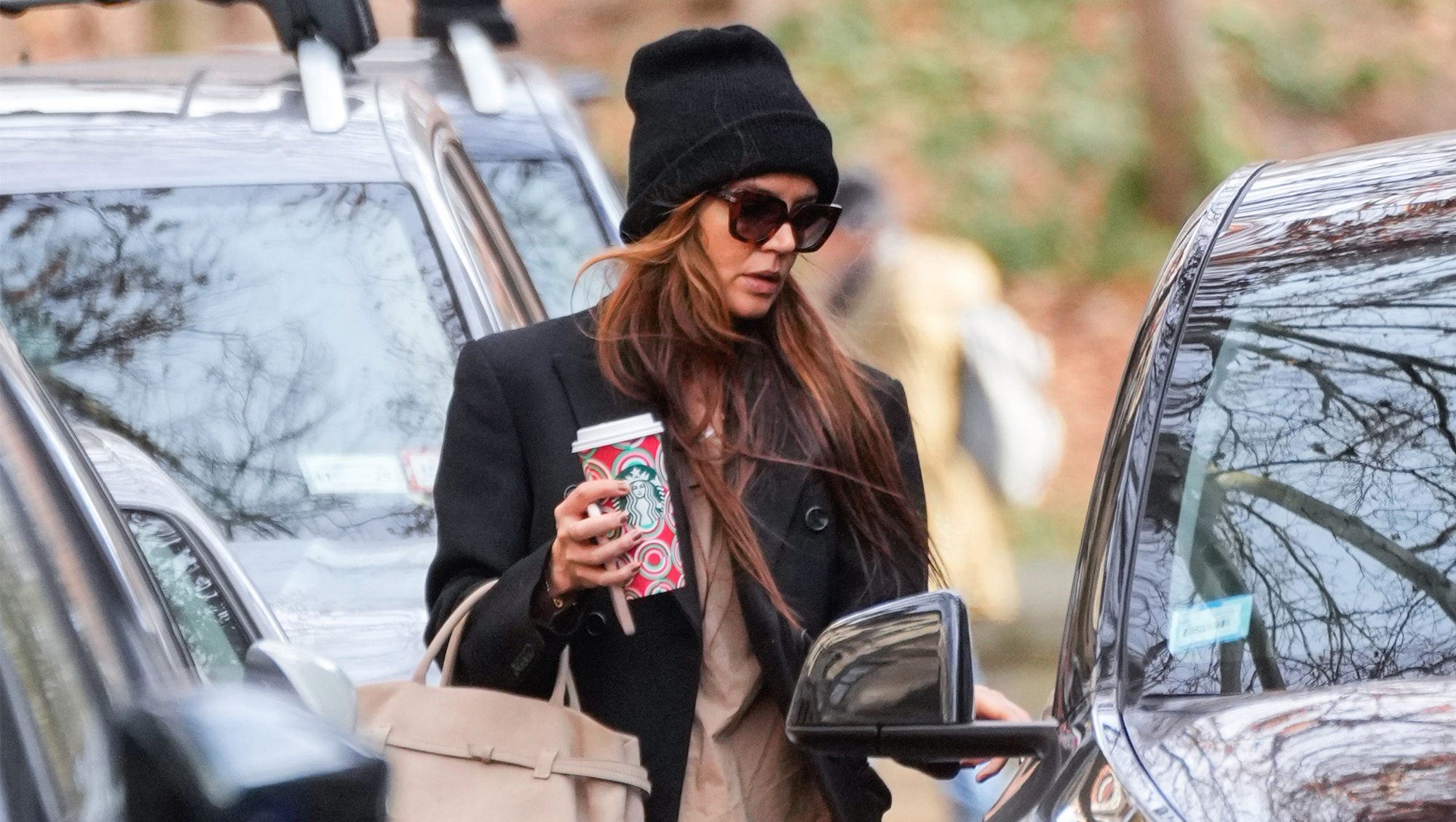 Katie Holmes is seen on December 8, 2024 in New York City.