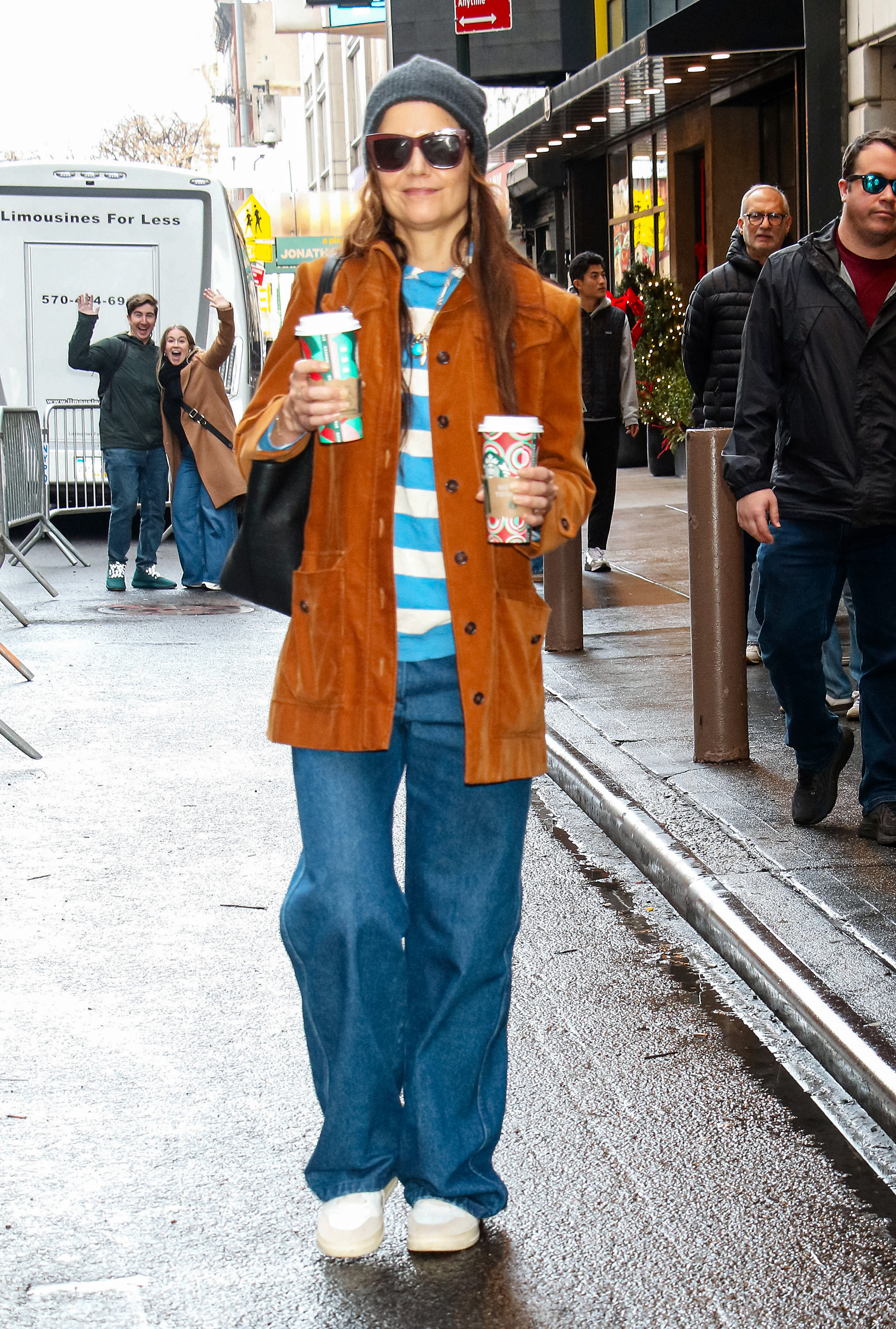 Katie Holmes is seen on December 29, 2024 in New York City.