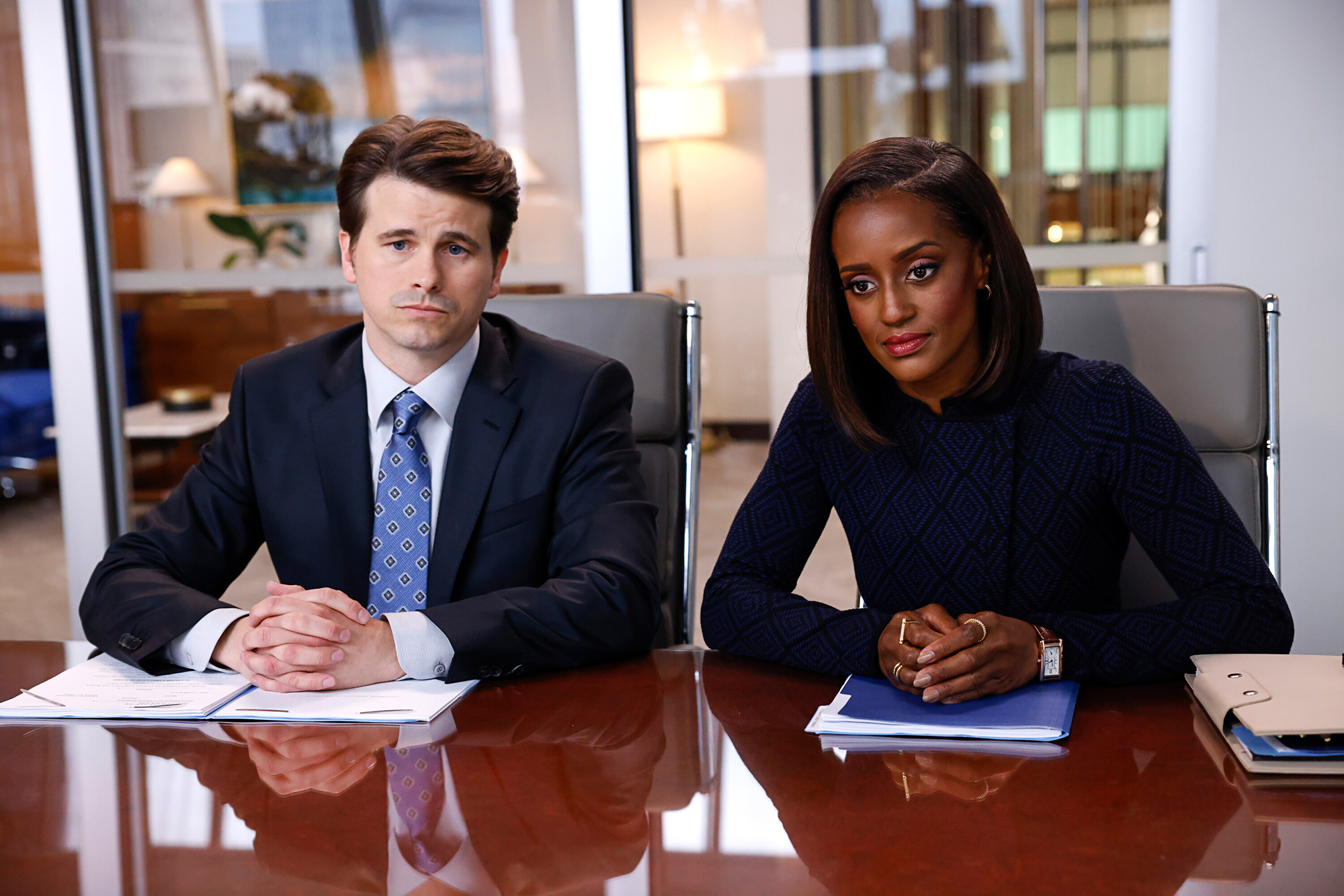 FEATURE Skye P. Marshall Reveals She Did not Know Who Jason Ritter Was Before Their Matlock Chemistry Read