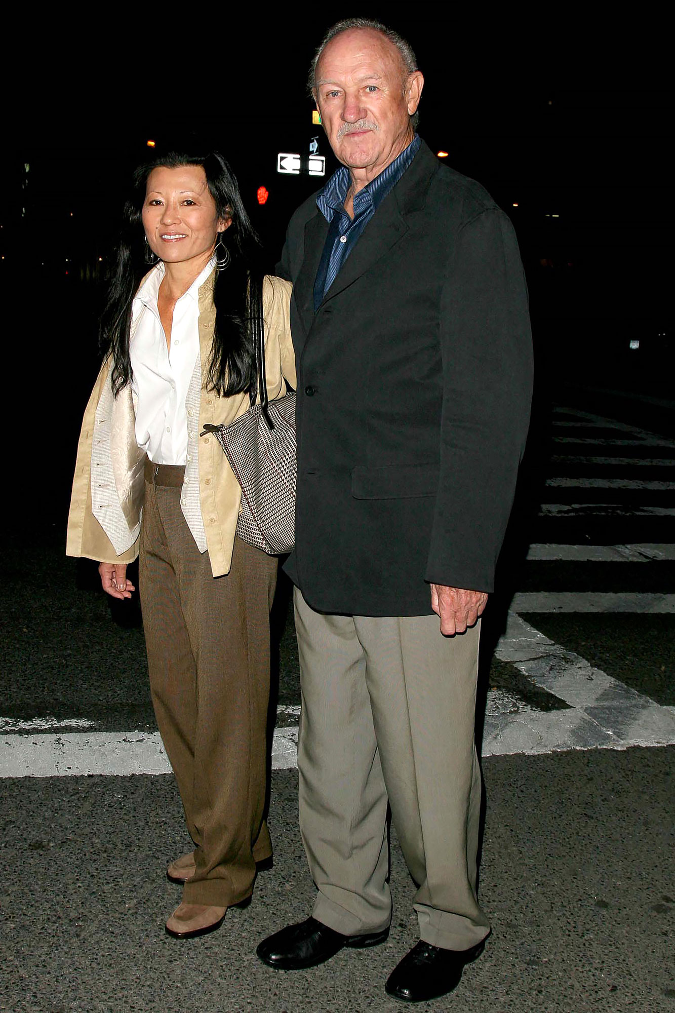 Betsy Arakawa and Gene Hackman