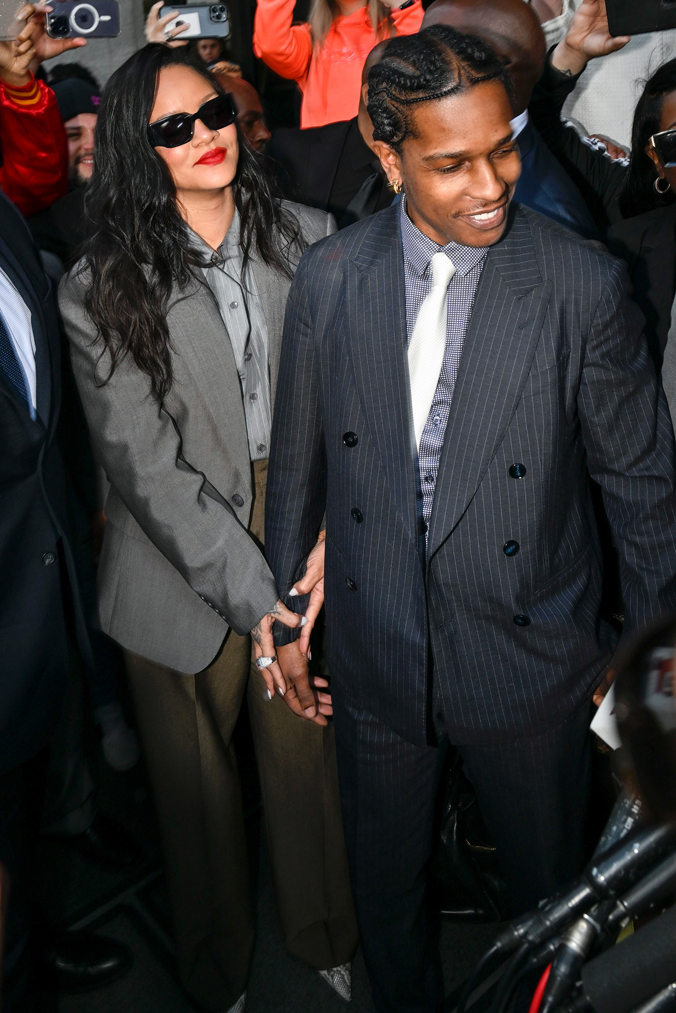 Rihanna and ASAP Rocky Win in His and Hers Suits