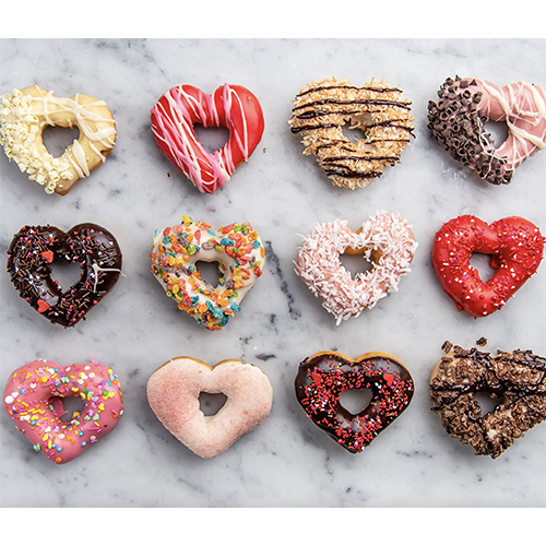 Angel Food Bakery Heart Shaped Donuts