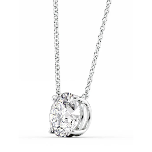 The Riley Set 1 Carat Round Lab Diamond