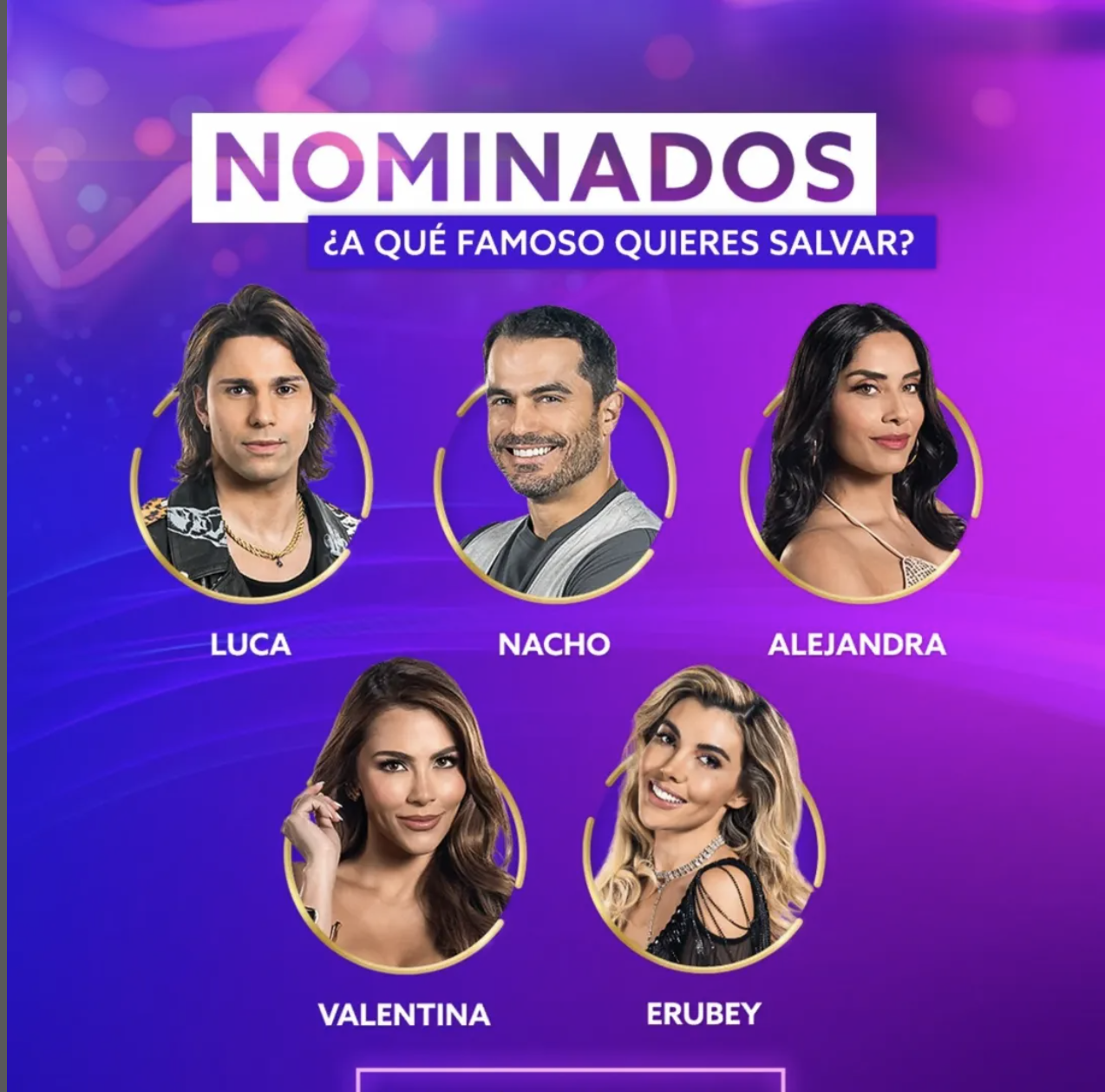 Nominados en la segunda semana de La Casa de los Famosos All-Stars