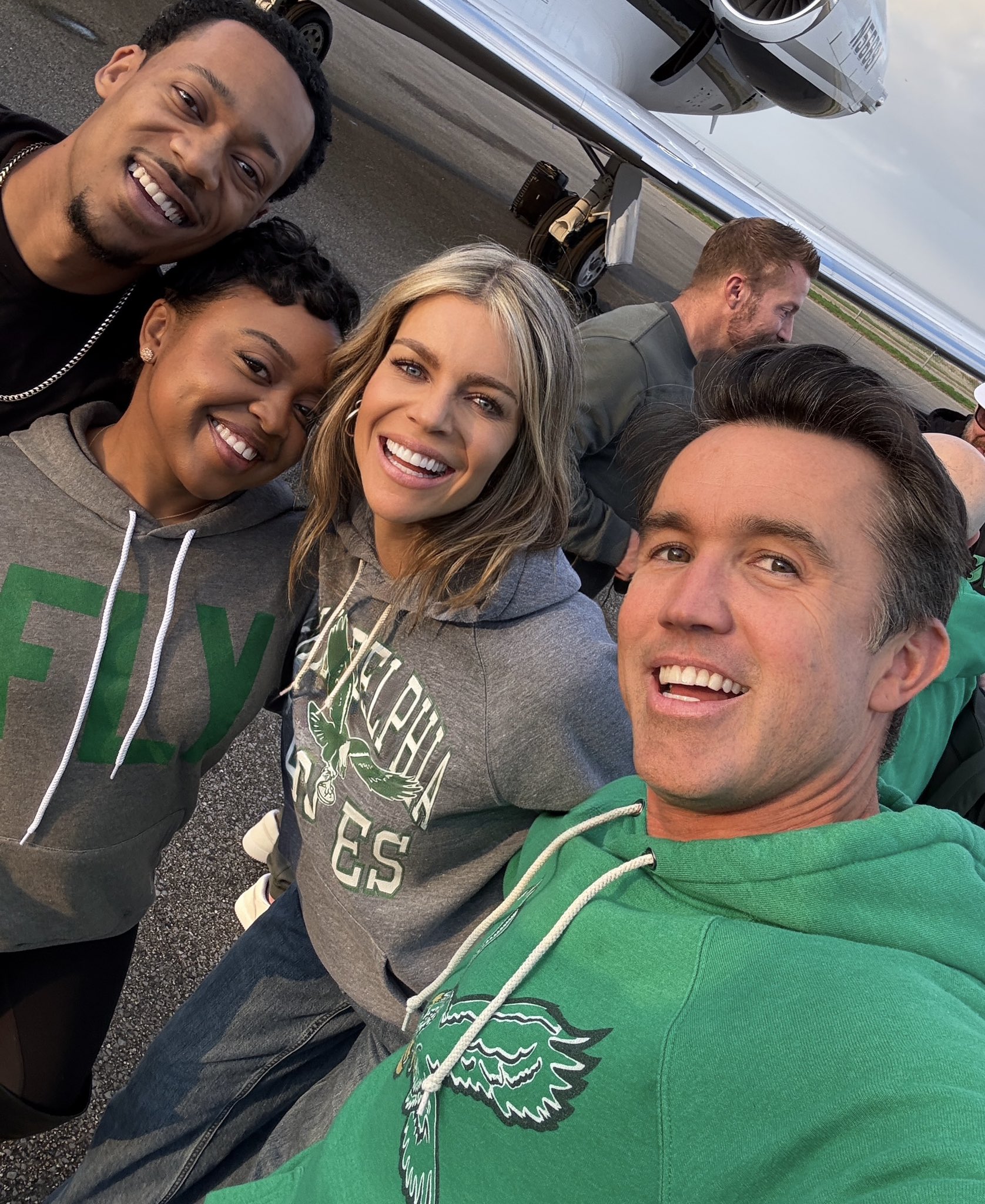 Rob McElhenney, Kaitlin Olson, Quinta Brunson, Tyler James Williams