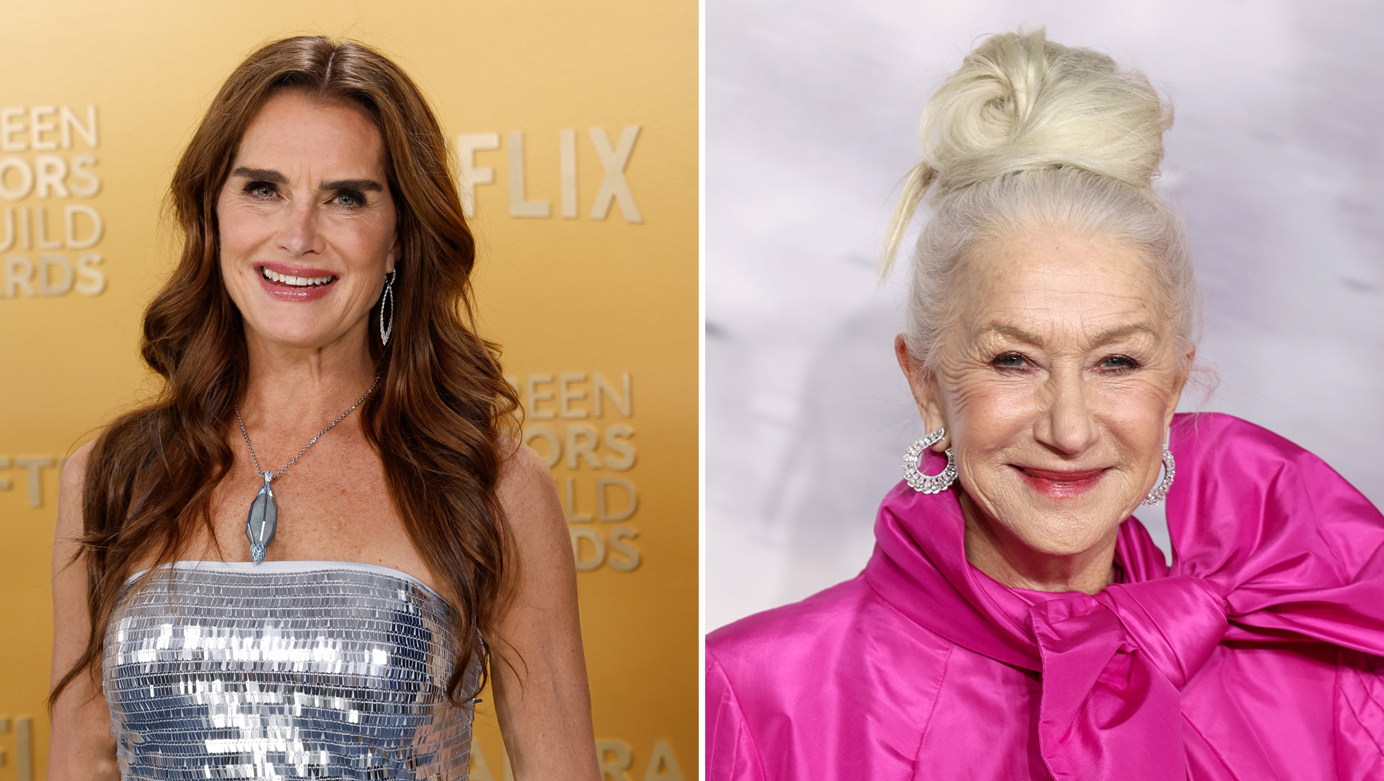 Brooke Shields and Helen Mirren