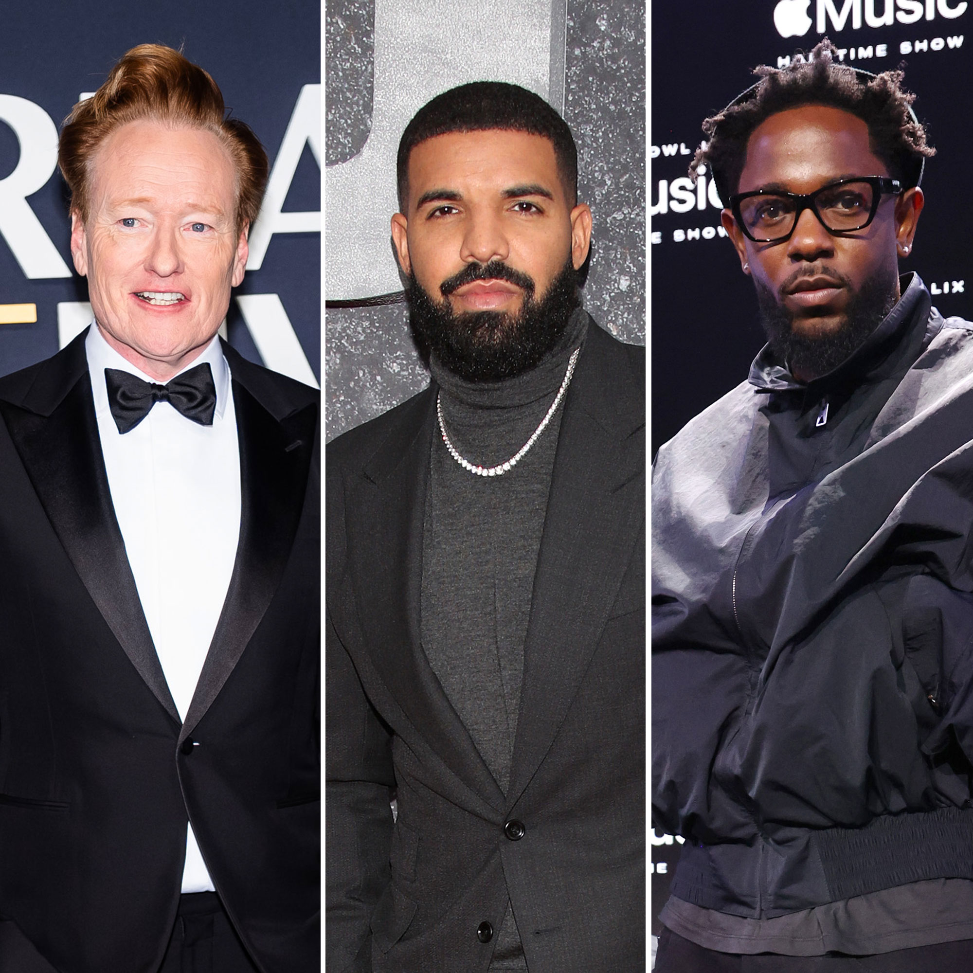 Conan O'Brien Writer Defends Drake Joke at Oscars Kendrick Lamar