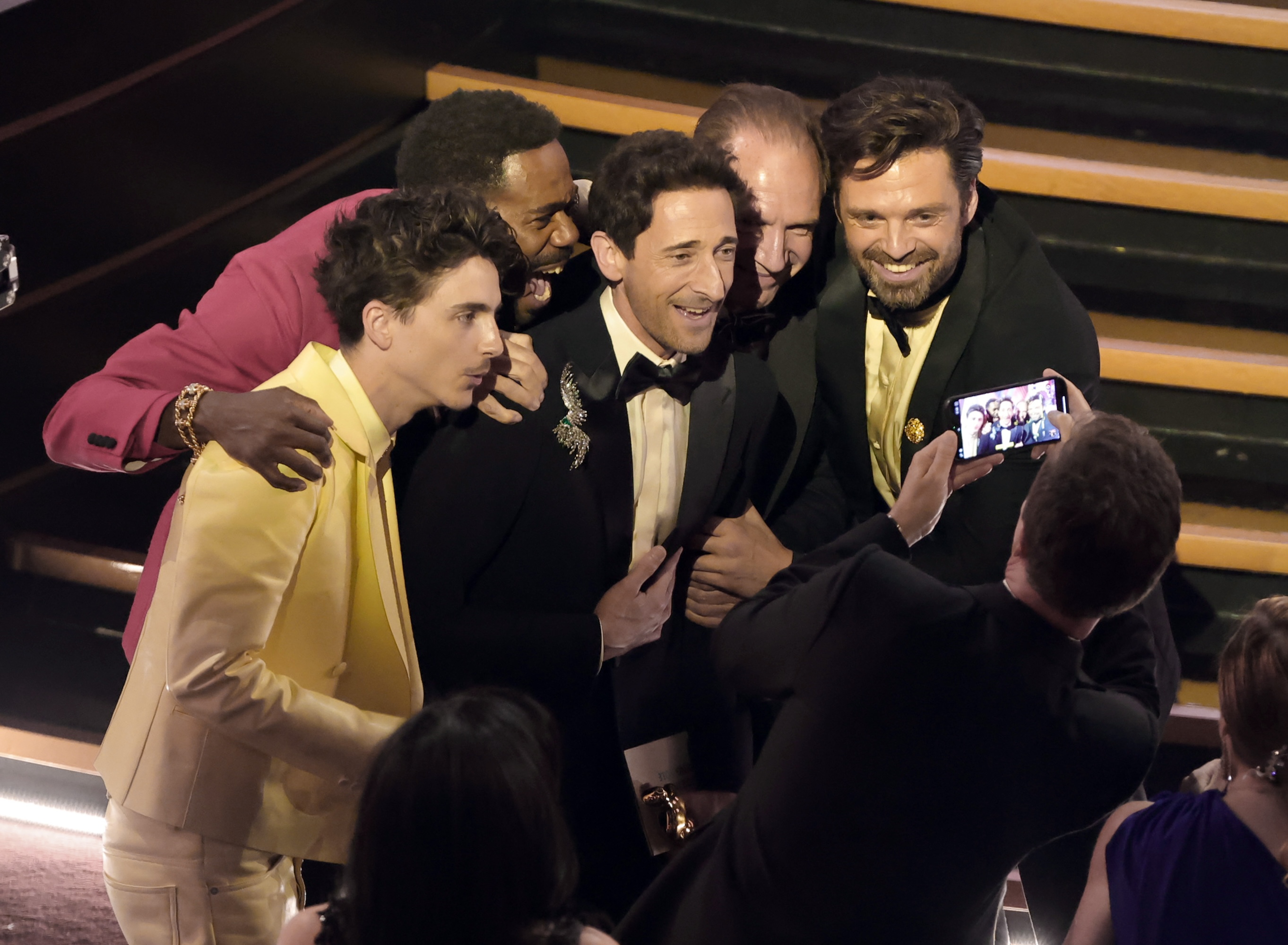 Timothée Chalamet, Colman Domingo, Adrien Brody, Ralph Fiennes and Sebastian Stan