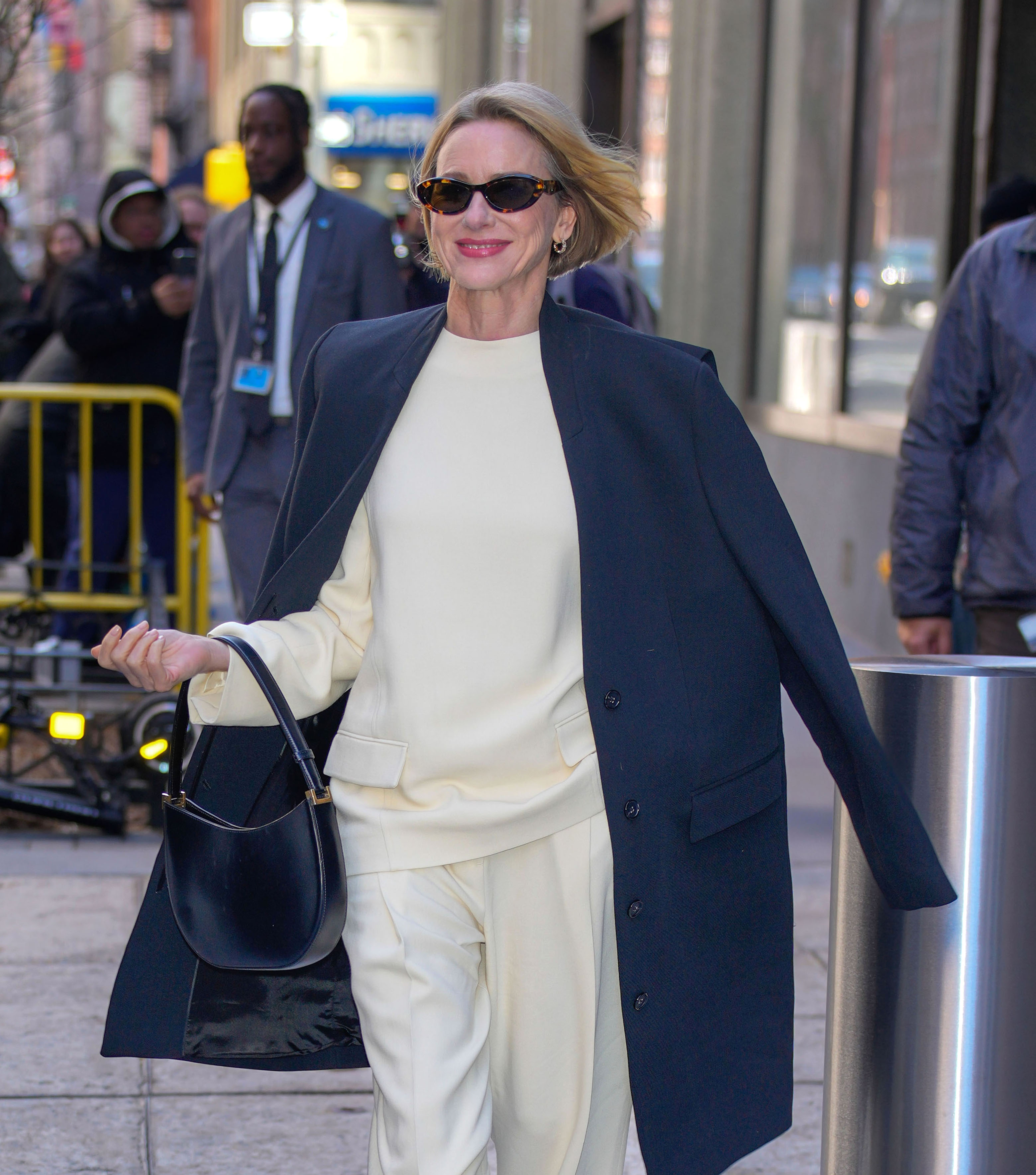 Naomi Watts is seen outside the ABC Television Studios on March 25, 2025 in New York City.