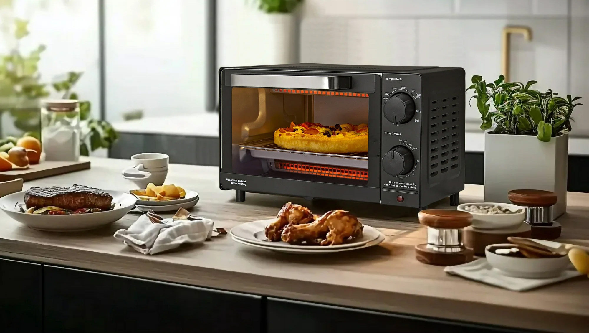 Toaster on a counter