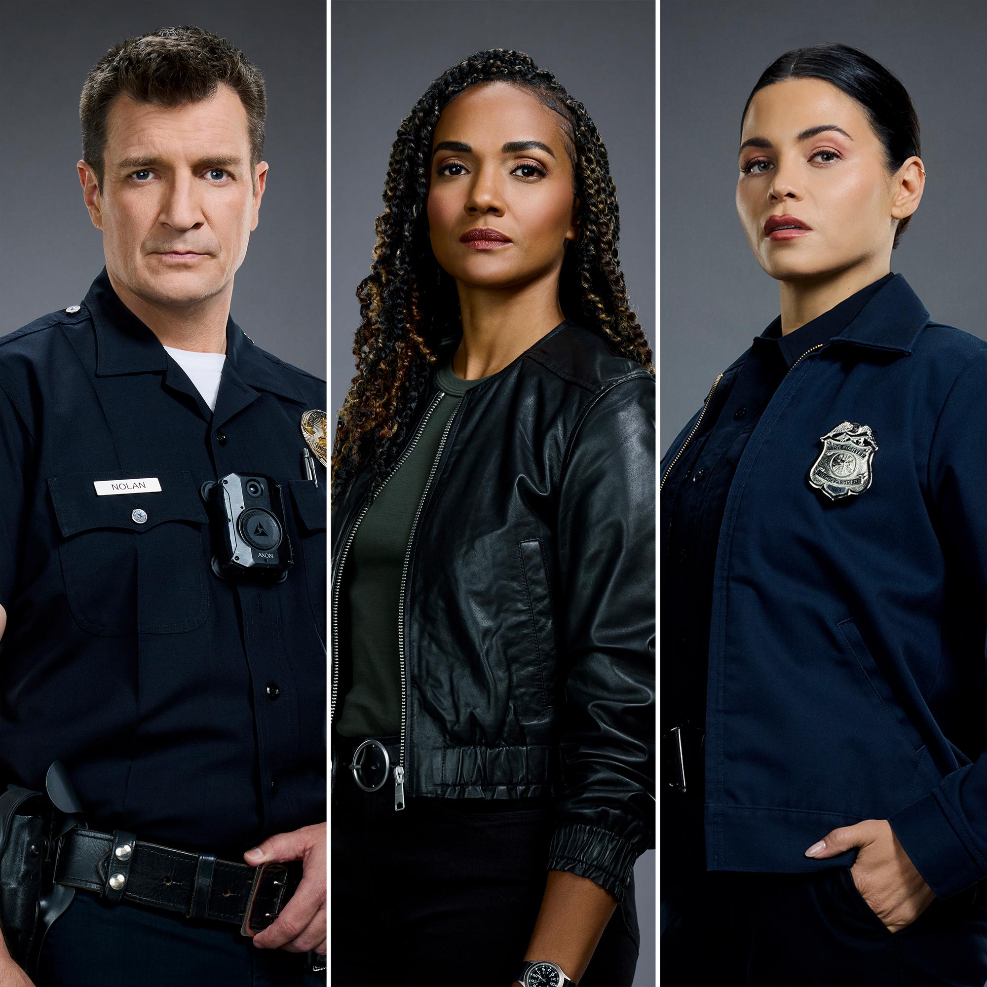 The Rookies Nathan Fillion Talks Nolan and Harpers Bond Bailey Romance