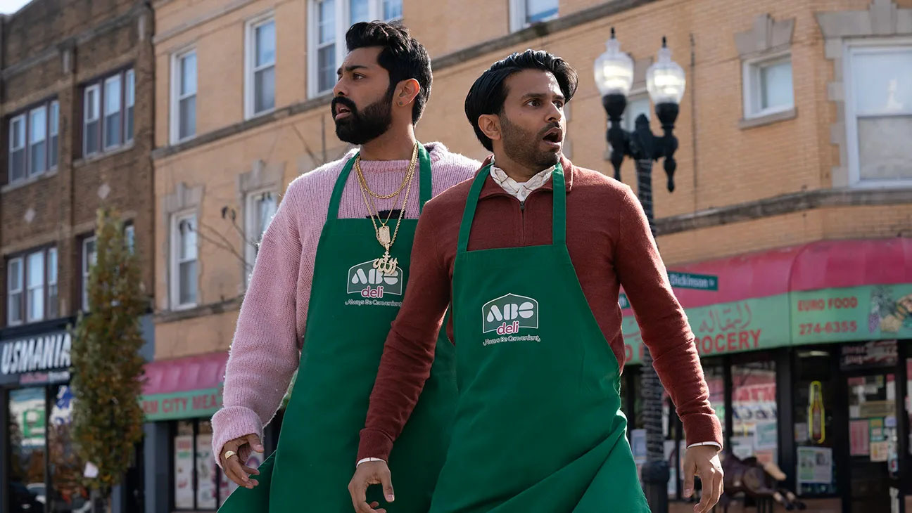 Saagar Shaikh and Asif Ali look worried in Deli Boys.