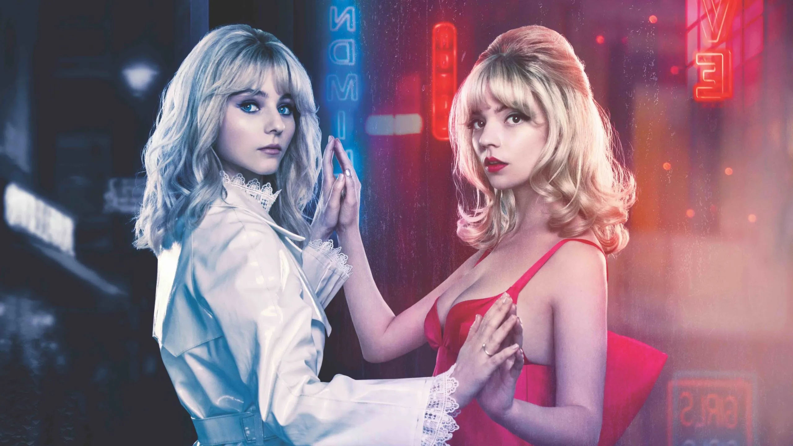 Thomasin McKenzie and Anya Taylor-Joy in 'Last Night in Soho.'