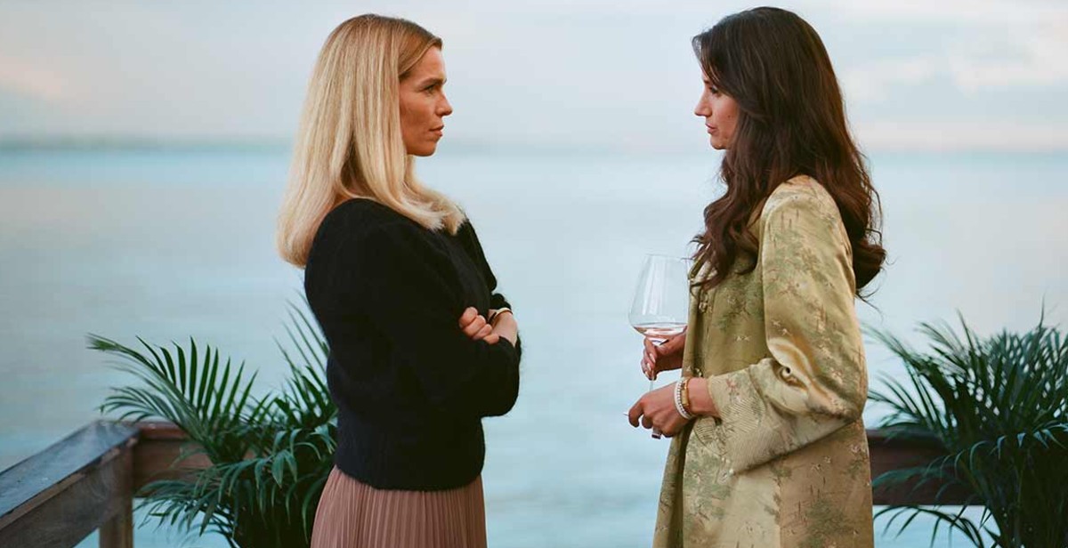 Two women confront each other in 'Secrets We Keep.'