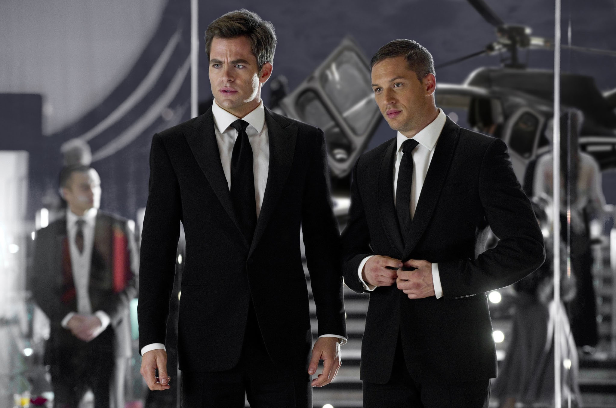Chris Pine and Tom Hardy in 'This Means War.'