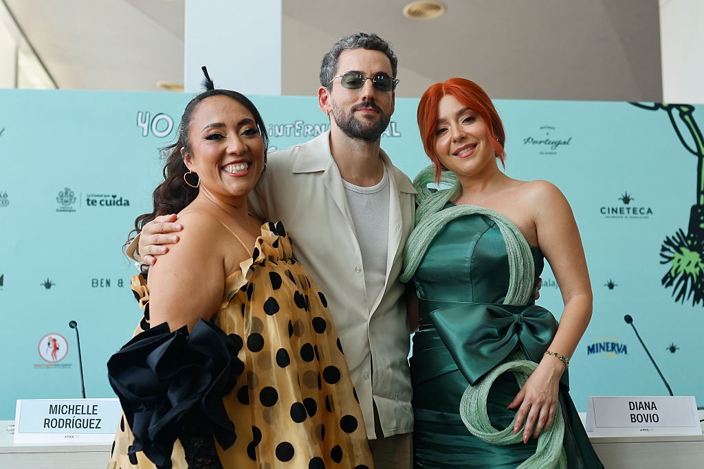 Michelle Rodríguez, Luis Gerardo Méndez y Diana Bovio de 'Mentiras, la serie'