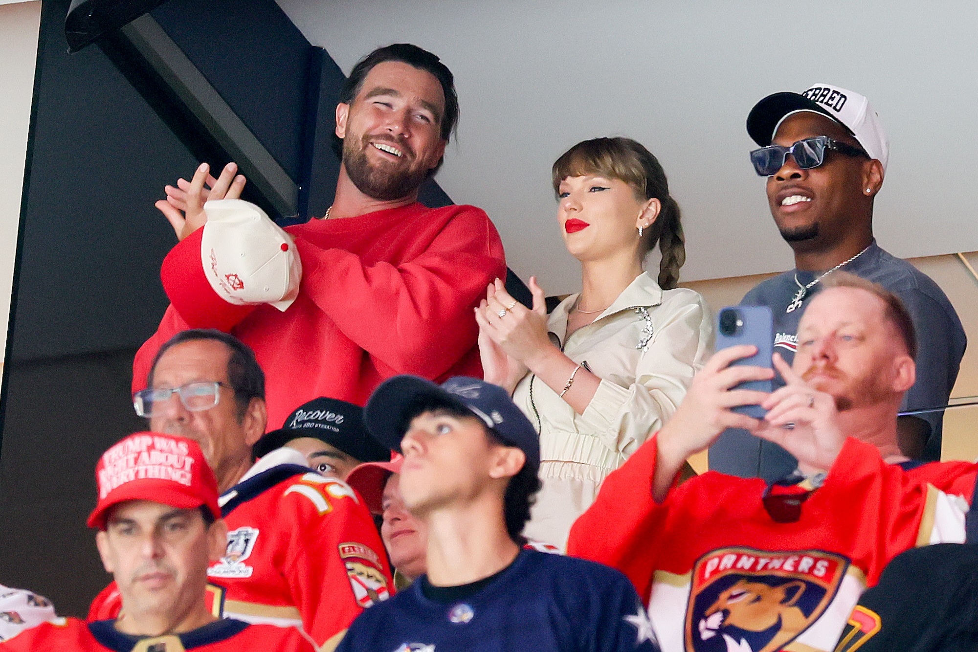 Taylor Swift’s Stanley Cup Outfit With Travis Kelce Costs Over $8,500
