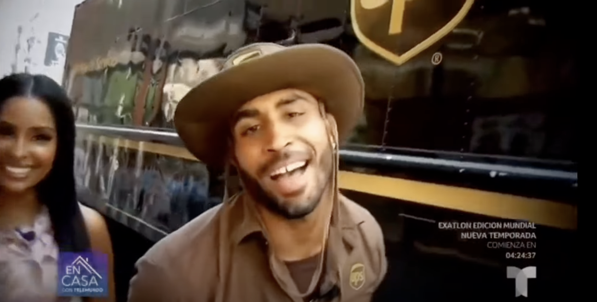 Carlos Caramelo, mensajero de UPS