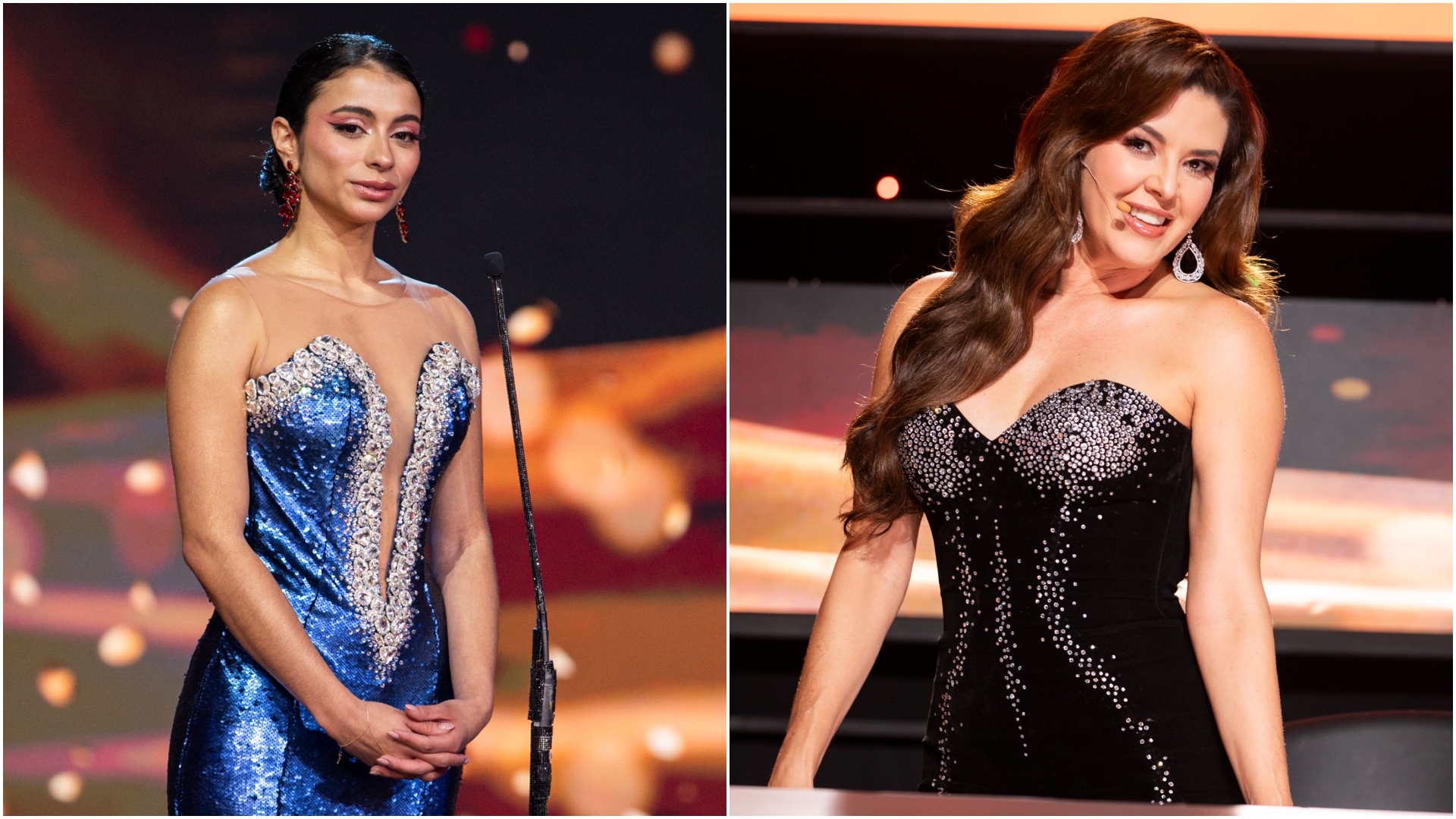 Andrea Aguilar y Alicia Machado en Miss Universe Latina.