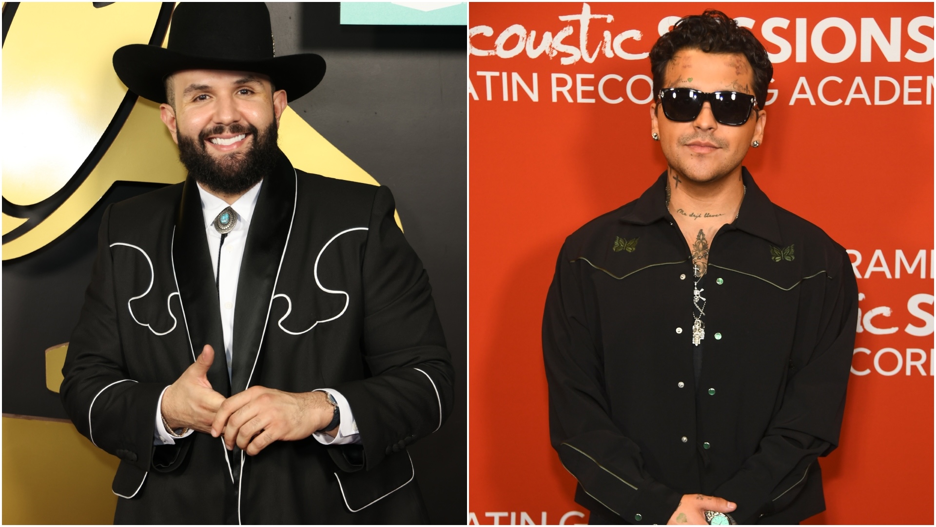 Carín León y Christian Nodal