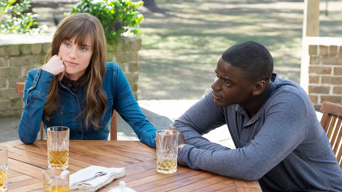 Allison Williams and Daniel Kaluuya in Get Out