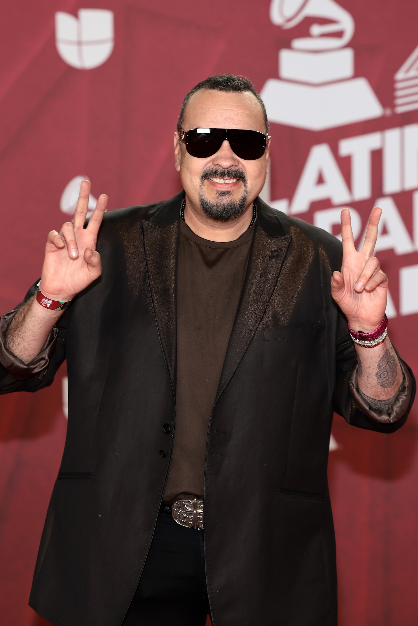 Pepe Aguilar, durante su asistencia los Latin Grammy en noviembre de 2024