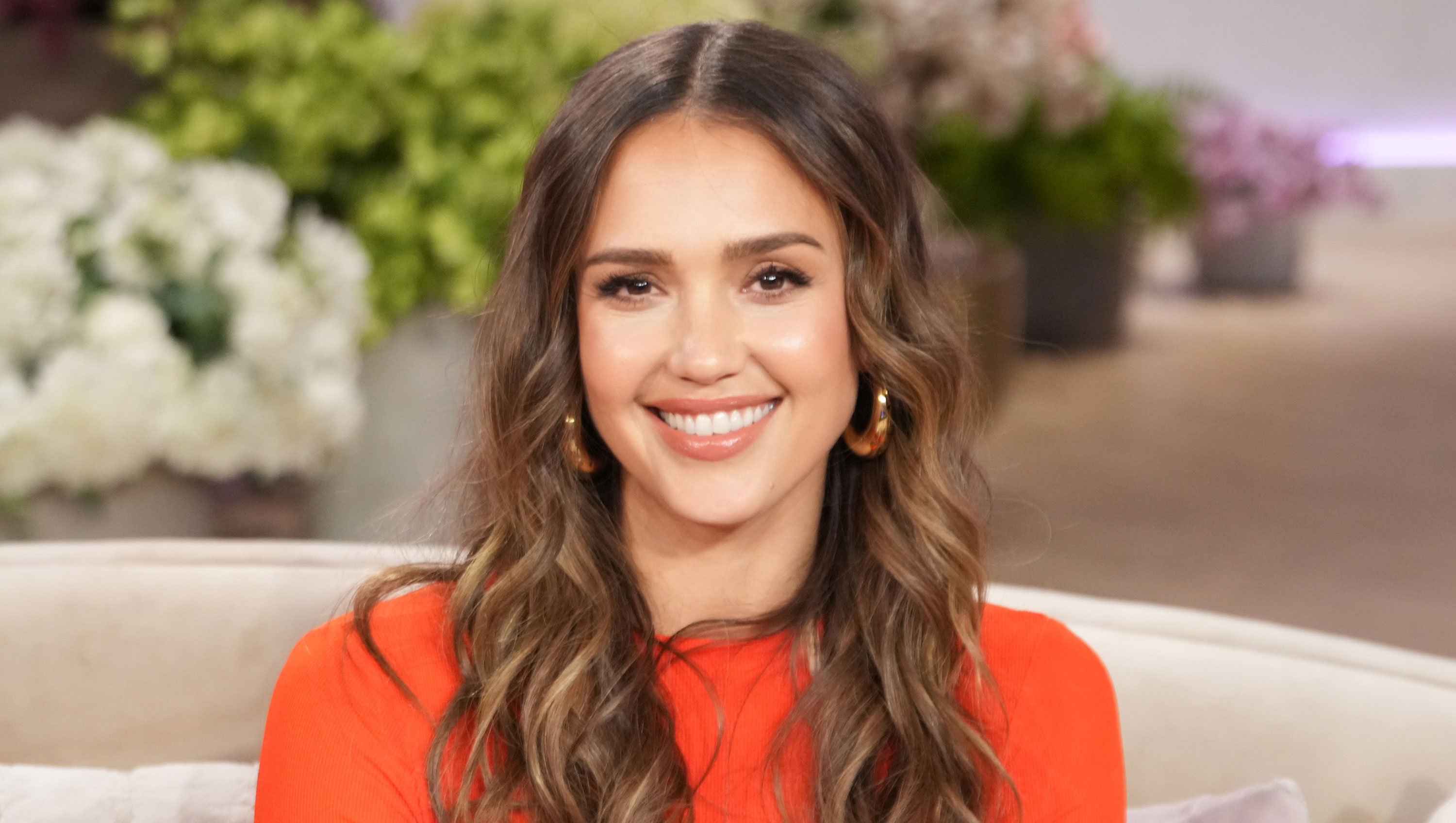 BURBANK, CALIFORNIA - November 18: Jessica Alba appears on "The Jennifer Hudson Show" airing November 20, 2024 in Burbank, California. (Photo by Chris Haston/WBTV via Getty Images).