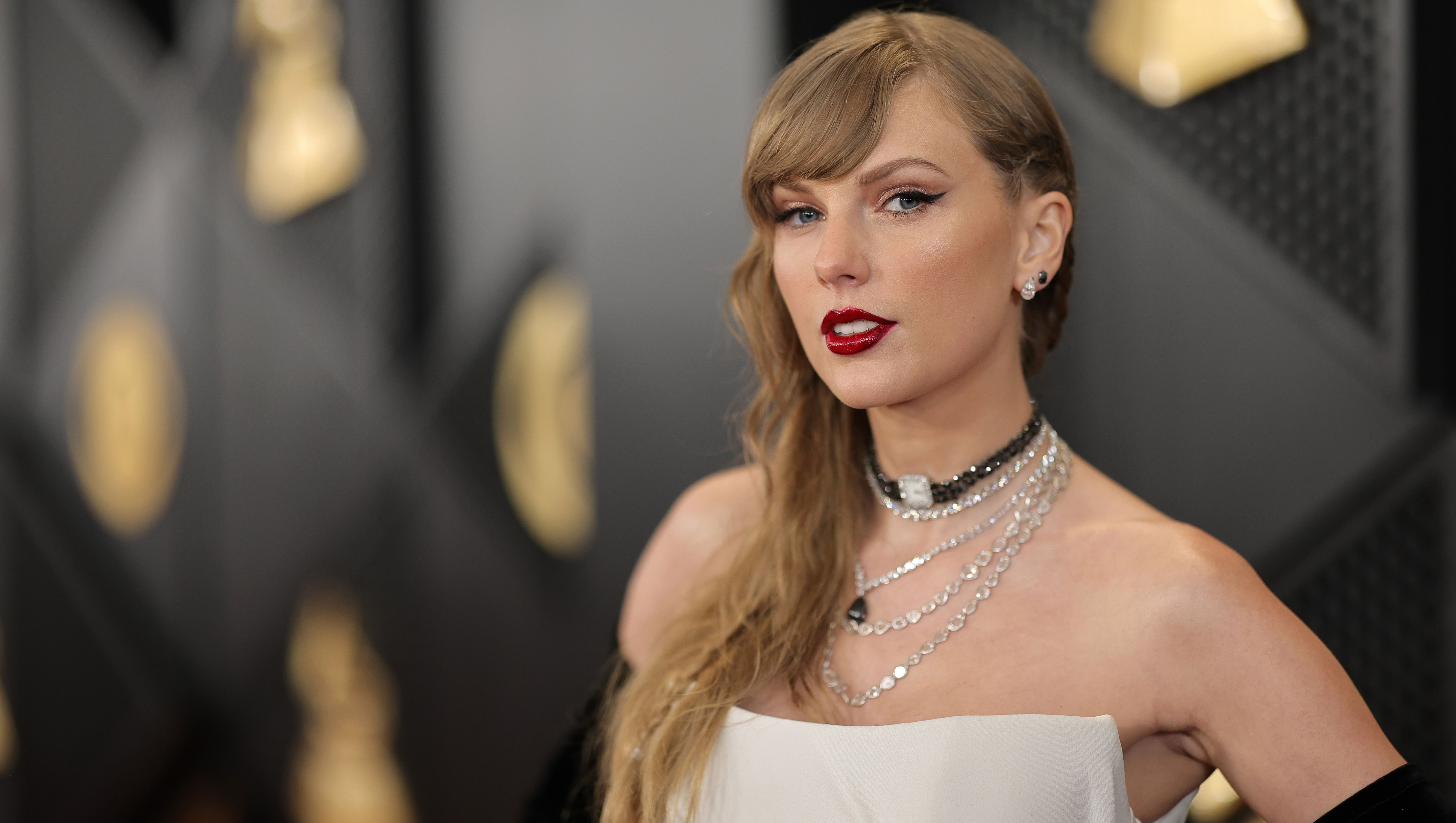 LOS ANGELES, CALIFORNIA - FEBRUARY 04: Taylor Swift attends the 66th GRAMMY Awards at Crypto.com Arena on February 04, 2024 in Los Angeles, California. (Photo by Neilson Barnard/Getty Images for The Recording Academy)
