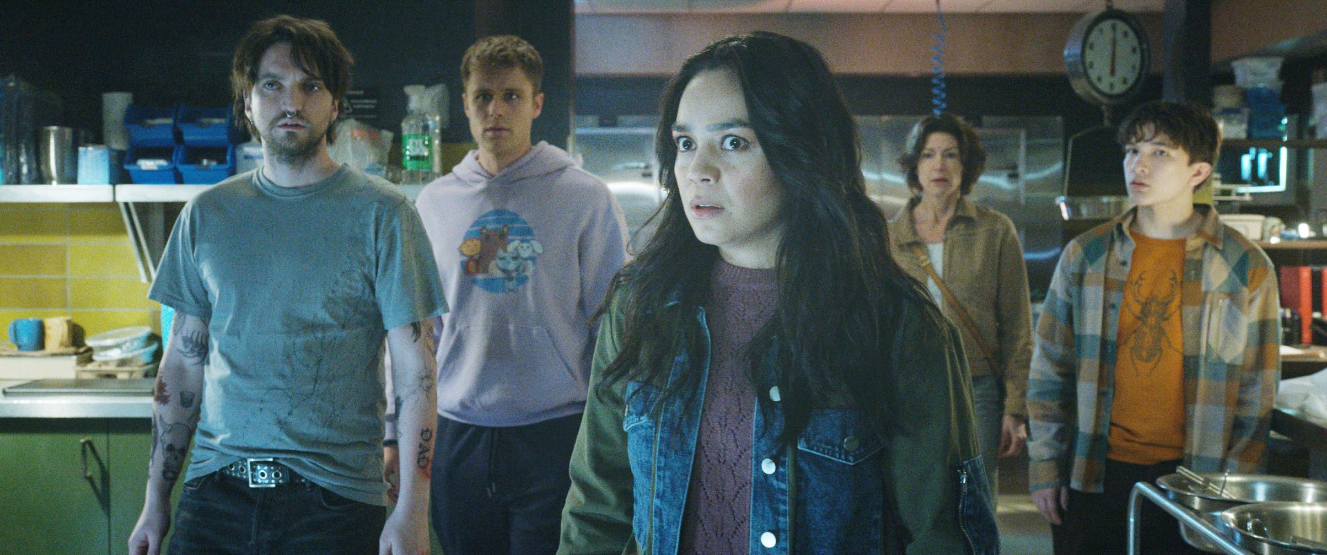 Richard Harmon, Owen Patrick Joyner, Kaitlyn Santa Juana, Rya Kihlstedt, Teo Briones in Final Destination Bloodlines