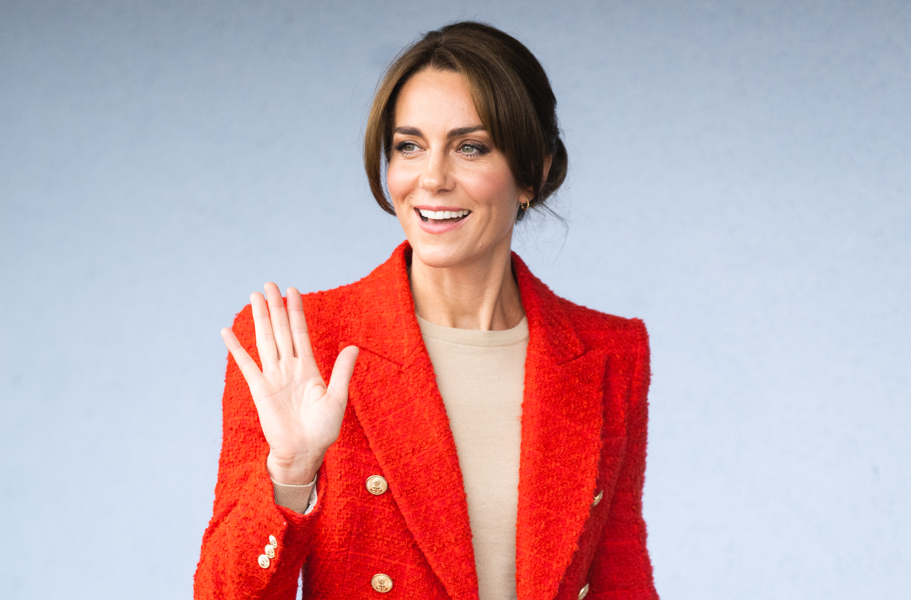 Catherine, Princess of Wales joins a Portage Session for her 'Shaping Us' campaign on early childhood on September 27, 2023 in Sittingbourne, England. Portage is a service which supports children with disabilities and special educational needs and their families.