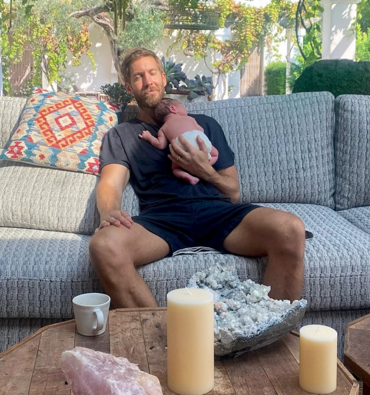 Calvin Harris Shares Placenta Photos After Wife Vick Hope Gives Birth to 1st Baby